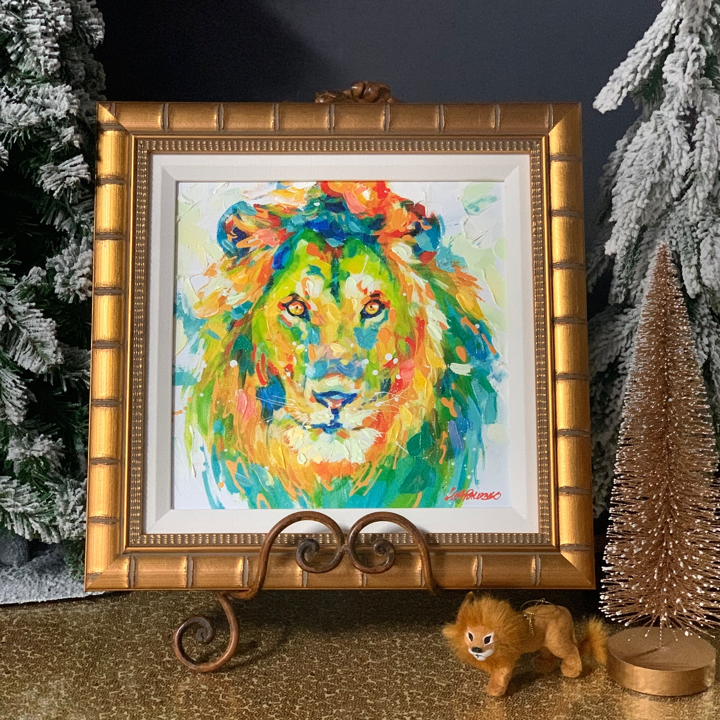 Giving Tuesday π«ΆπΌπ Iβm happy to support @africanwildlifefoundation with the purchase of todayβs feature piece, βGreen Lion, Vβ (Mixed media original adorned in a gilded bamboo style frame and linen liner) π¦
https://lisa-palombo.myshopify.com/products/green-lion-ii
#shopsmall #njartist #featurepiece #lion #leo #animalia #africanwildlifefoundation #wildlifeconservation #givingtuesday