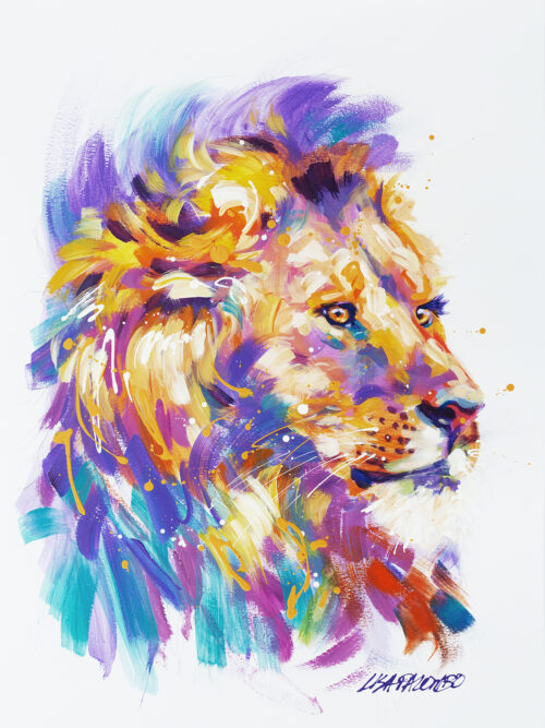 Lion #2 (purple) | SOLD