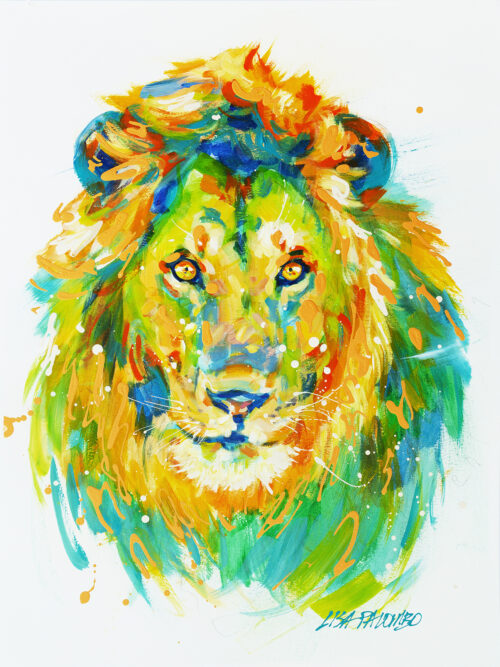Lion #3 (green) | SOLD