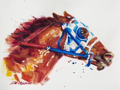 Secretariat Big Red Portrait #2 | SOLD